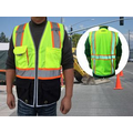 Deluxe Safety Vest with Black Bottom ANSI Class 2